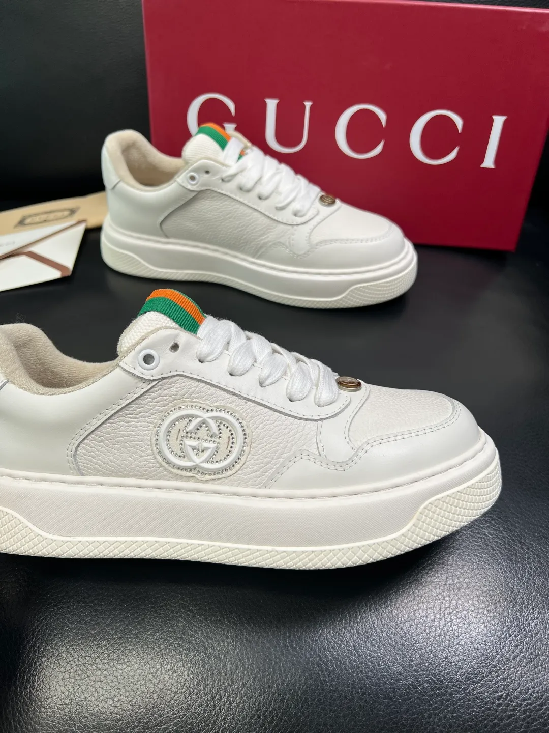 Men's shoes 💰780 Gucci high quality top crafts Gucci counter new original factory configuration, imported cowhide fabric from Italy, imported cowhide lining, breathable and comfortable, sole: original factory special supply original sole super comfortable, original factory and single goods, welcome to compare, code number 38-44 (customized 45)